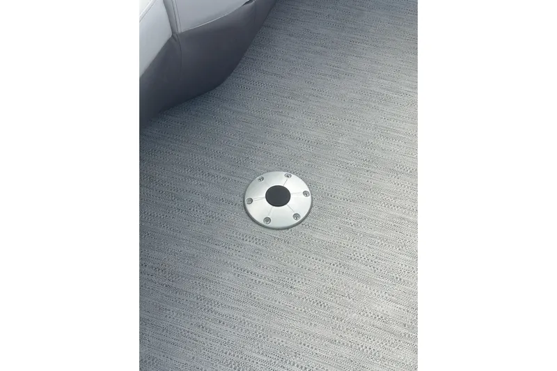 Slide: The Image of 2026 Godfrey Monaco Sun Deck 235 SDC dashboard with control panel and display. - 19