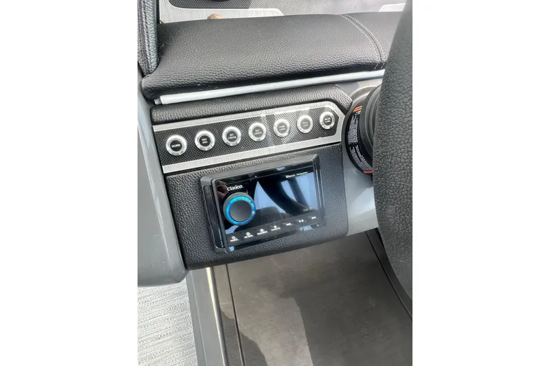 Slide: The Image of Capacity label on 2026 Godfrey Monaco Sun Deck 235 SDC, seating 16 people or 2260 lbs. - 21