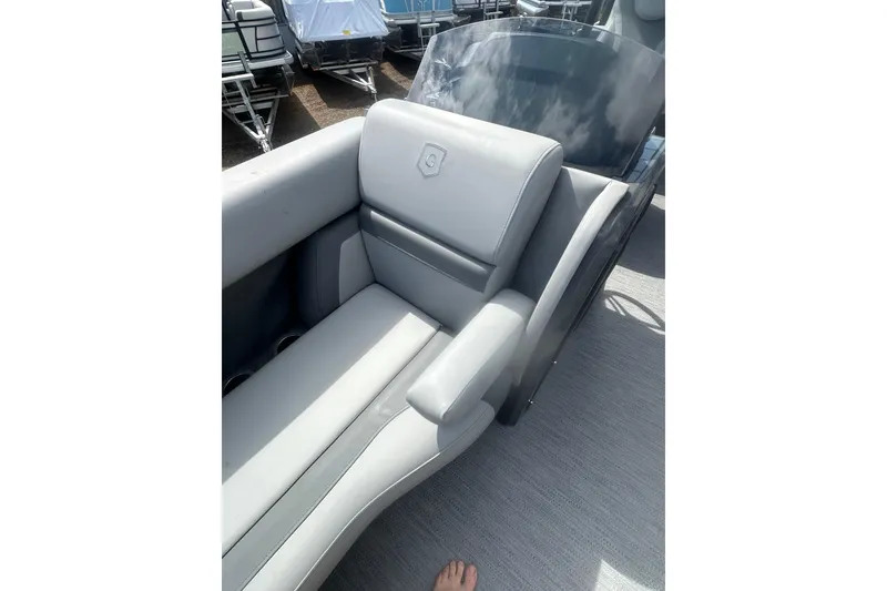 Slide: The Image of 2026 Godfrey Monaco Sun Deck 235 SDC interior with luxurious seating and modern design. - 37