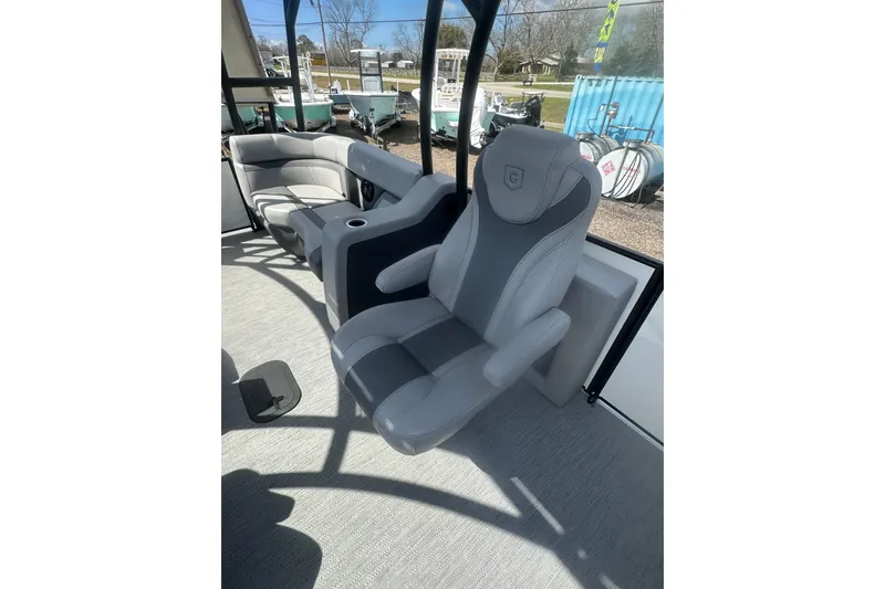 Slide: The Image of Dashboard of 2026 Godfrey Monaco Sun Deck 235 SDC with USB charging port. - 39