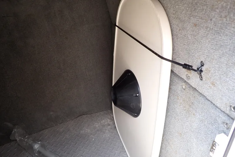 Slide: The Image of Interior view of 2016 Grady-White Freedom 275 boat, featuring a secured compartment. - 54