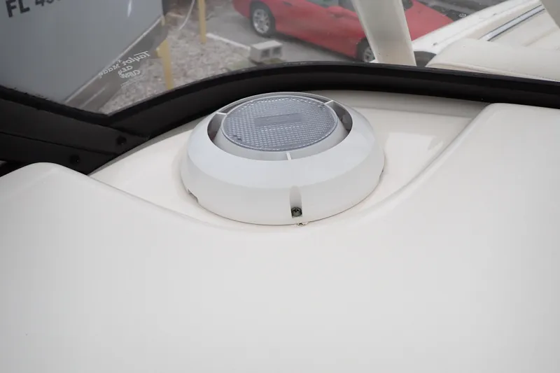 Slide: The Image of 2016 Grady-White Freedom 275 boat detail with deck light. - 87