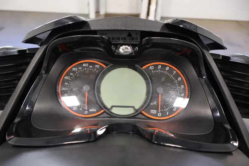 Slide: The Image of 2017 Sea-Doo GTX Limited S 260 dashboard with speedometer and tachometer. - 15