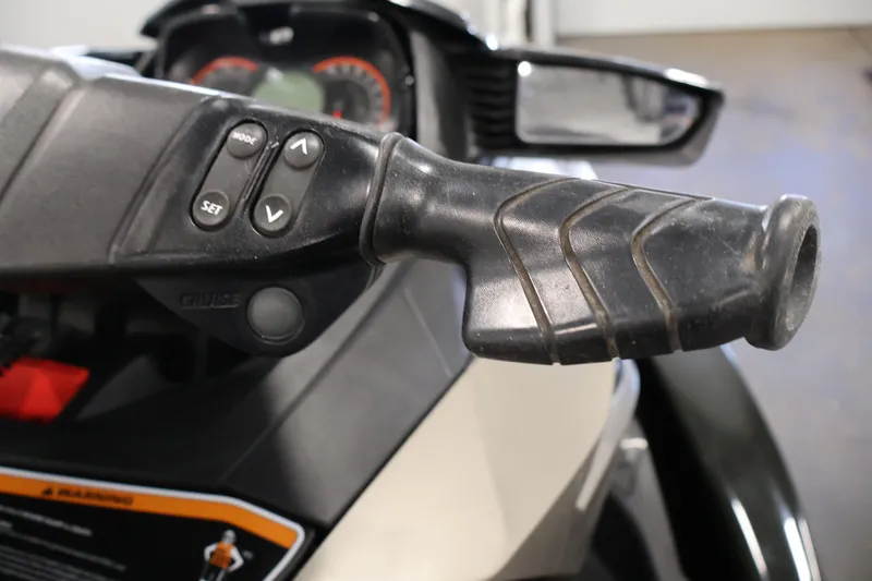 Slide: The Image of Close-up of 2017 Sea-Doo GTX Limited S 260 handlebar controls. - 27