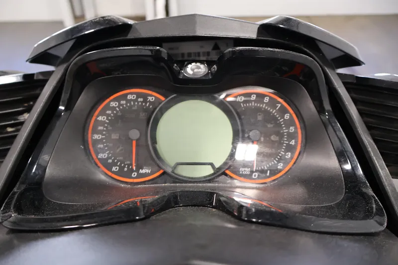 Slide: The Image of 2017 Sea-Doo GTX Limited S 260 dashboard with speedometer and tachometer. - 28