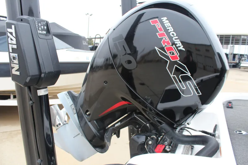 Slide: The Image of 2021 Caymas CX 18 SS with Mercury Pro XS engine and Talon anchor system. - 26