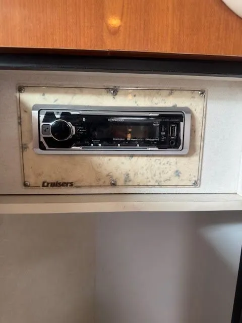 Slide: The Image of Kenwood car stereo in a 1998 Cruisers Yachts 3870 Espirit. - 33