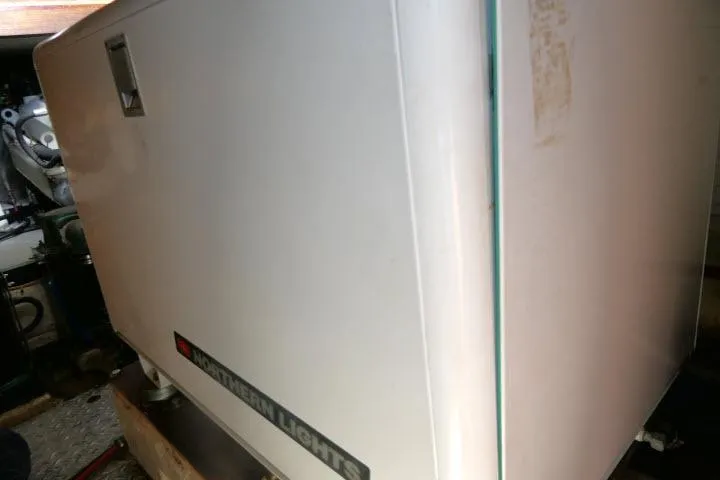 Slide: The Image of Northern Lights generator in 1986 Ocean Alexander 39 Sedan yacht engine room. - 74