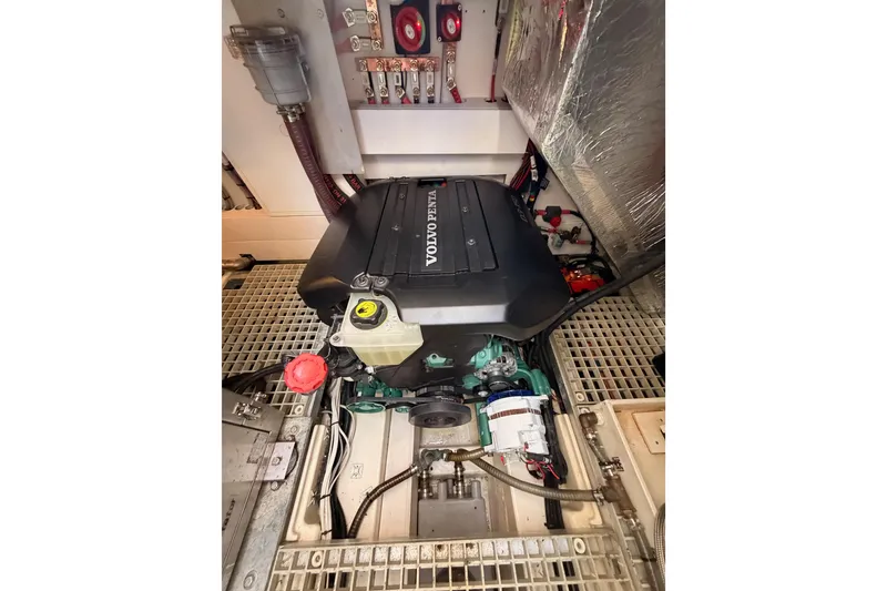 Slide: The Image of Engine room of 2016 Moody Decksaloon 54 with Volvo Penta engine. - 132