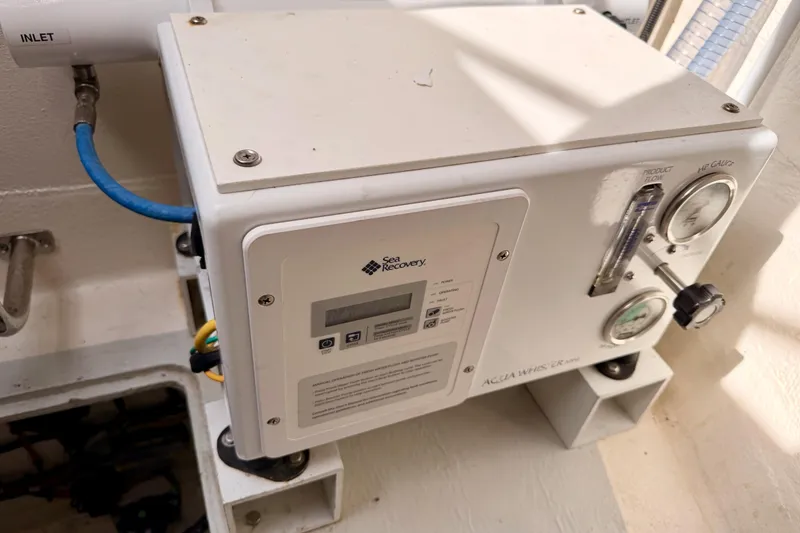 Slide: The Image of Water filtration system on 2016 Moody Decksaloon 54 yacht, featuring Sea Recovery Aqua Whisper. - 24