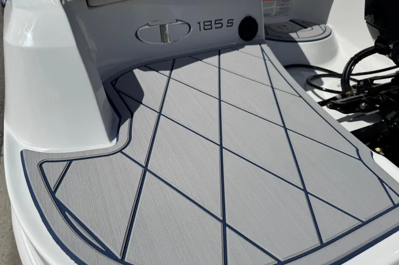 Slide: The Image of 2024 Tahoe 185 S boat deck with sleek, modern design and textured surface. - 5