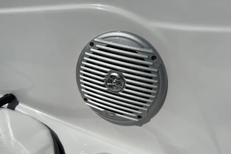 Slide: The Image of 2024 Tahoe 185 S boat speaker detail, showcasing sleek design and functionality. - 54