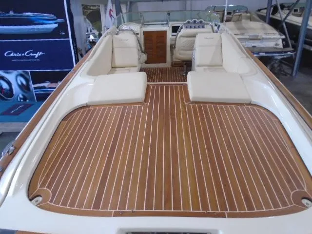 Slide: The Image of 2017 Chris-Craft Corsair 32 with elegant wood finish and luxurious interior. - 7