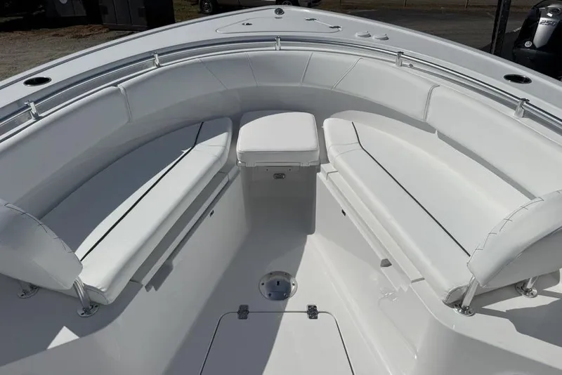 Slide: The Image of 2026 Sportsman Open 252 Center Console boat with spacious seating area. - 7