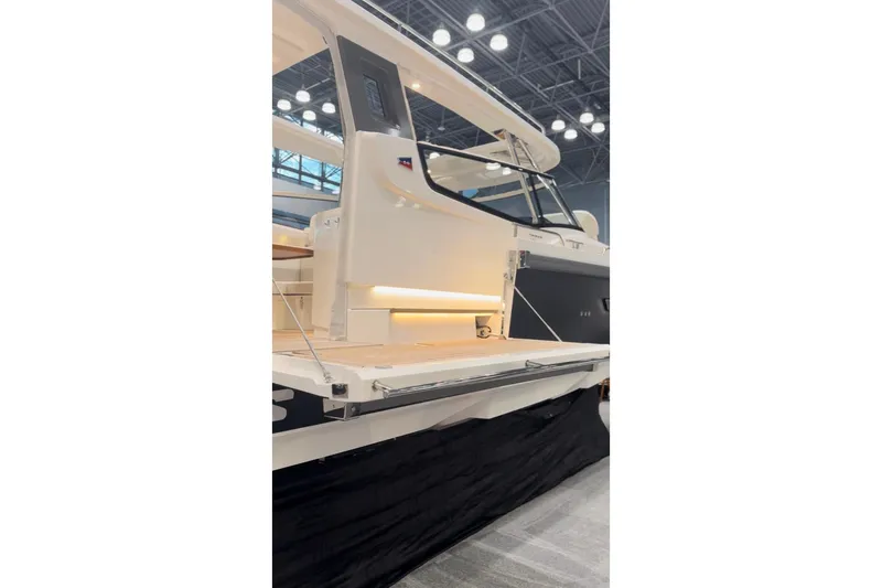 Slide: The Image of Nimbus W11 2025 yacht with modern design and lighting. - 17