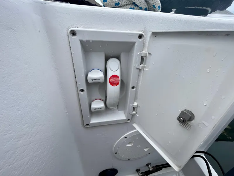 Slide: The Image of Wesmac 42 boat control panel with switches, 2016 model. - 11