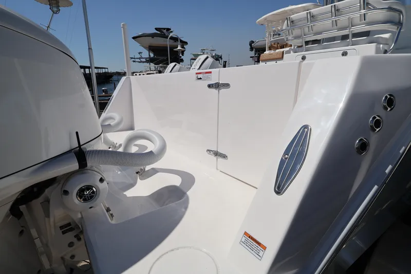 Slide: The Image of 2026 Contender 32 ST boat deck with sleek design and modern features. - 54