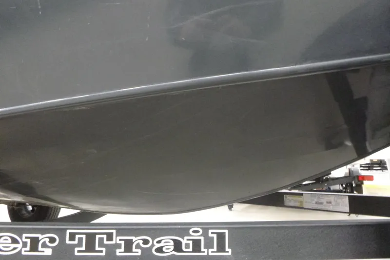 Slide: The Image of 2021 Ranger VS1660 T boat on trailer, close-up view. - 4
