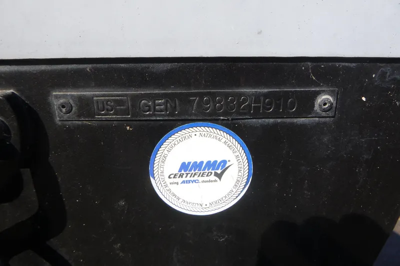 Slide: The Image of 2010 G3 Guide V16 XT boat with NMMA certification and serial number GEN 79832H910. - 8