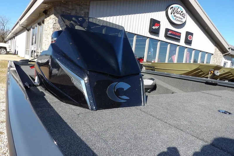 Slide: The Image of 2026 Crestliner XFC 189 boat at White's Marine Center, showcasing sleek design and modern features. - 43