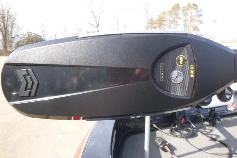 Slide: The Image of Close-up of a 2008 Ranger 620 VS boat component with control panel and pairing feature. - 12