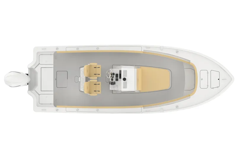 Slide: The Image of Manufacturer Provided Image: Top view of 2025 Sportsman Masters 267OE Bay Boat, featuring spacious deck layout. - 18