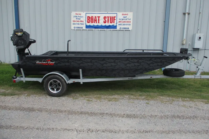 The Image of 2026 Gator Tail 1750 MID DECK SAVAGE boat on trailer outside dealership. - 0