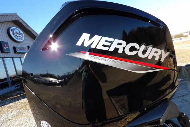 Slide: The Image of 2026 Crestliner 1860 Retriever SC with Mercury FourStroke engine at marine center. - 32