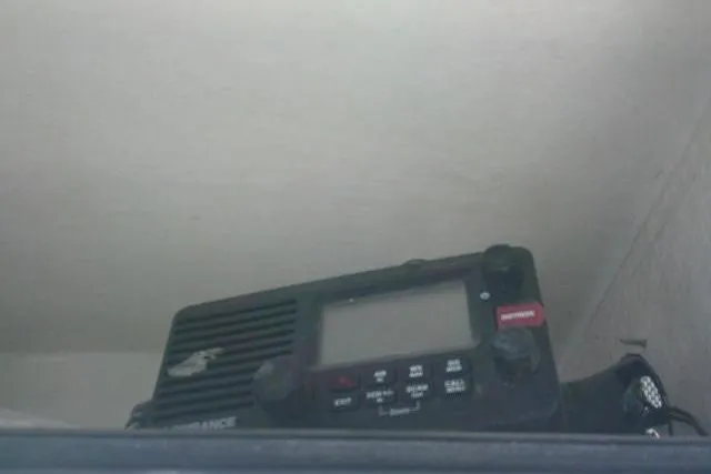 Slide: The Image of 2013 Carolina Skiff 218 DLV boat radio equipment close-up. - 20