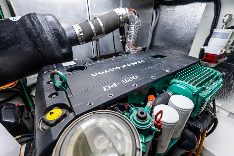 Slide: The Image of Volvo Penta D4-320 engine in 2021 Aquila 44 Yacht engine room. - 26