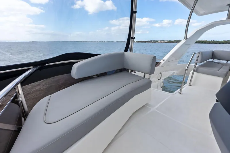 Slide: The Image of Luxury seating on 2021 Aquila 44 Yacht with ocean view. - 39
