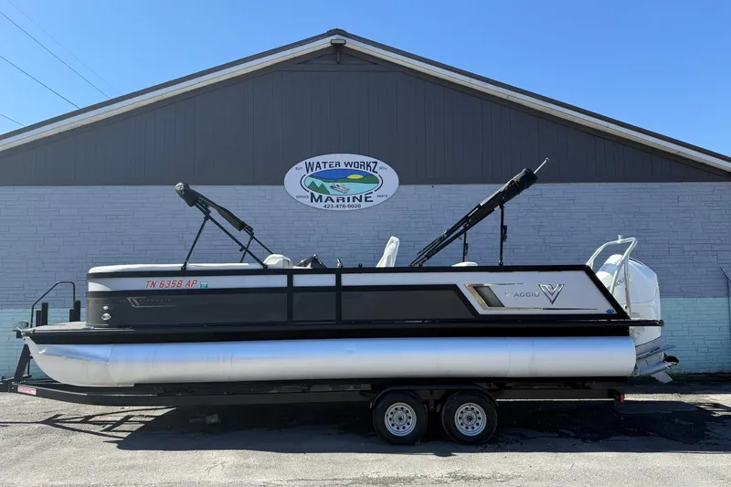 The Image of 2022 Viaggio Diamante S 26 pontoon boat on trailer at Water Workz Marine. - 1