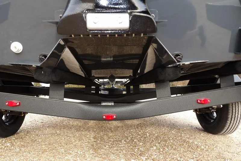 Slide: The Image of Underneath view of 2026 Crestliner 1870 Retriever FCC boat on trailer. - 32