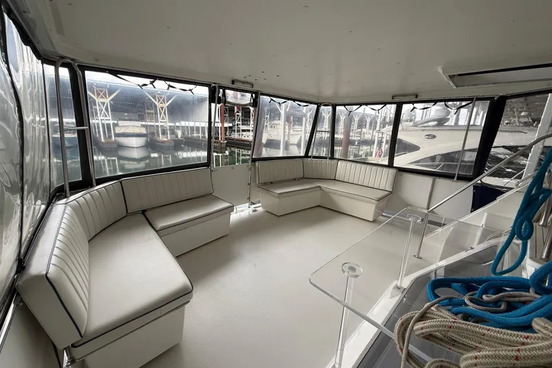 Slide: The Image of Spacious interior of 1994 Tollycraft 45 Cockpit Motor Yacht with comfortable seating. - 22