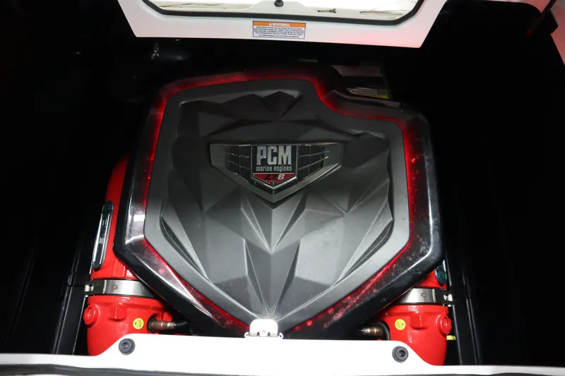 Slide: The Image of 2023 Nautique Super Air Nautique G23 engine with PCM marine cover. - 27