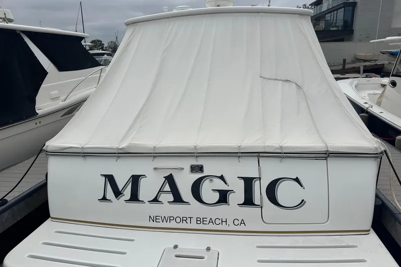 Slide: The Image of 2005 Tiara Yachts 3800 Open named "Magic" docked in Newport Beach, CA. - 18