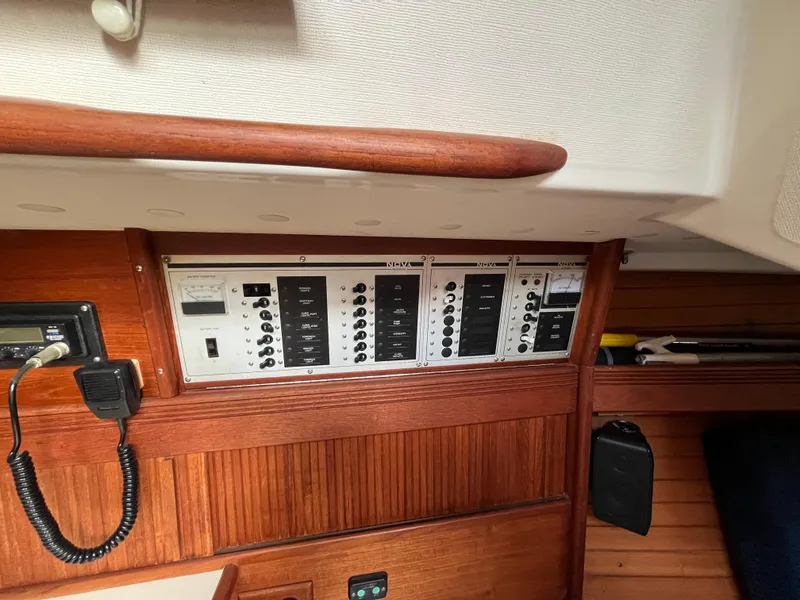 Slide: The Image of Electrical control panel on 1988 Sabre 34 MK II. - 17