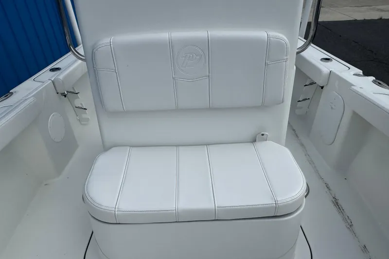 Slide: The Image of White seating on 2026 Parker 180 Coastal boat, featuring sleek design and comfortable upholstery. - 9