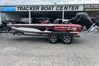 The Image of 2021 Nitro Z19 Pro boat at Tracker Boat Center, side view. - 1
