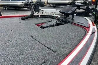 Slide: The Image of 2021 Nitro Z19 Pro boat deck with advanced navigation system. - 5