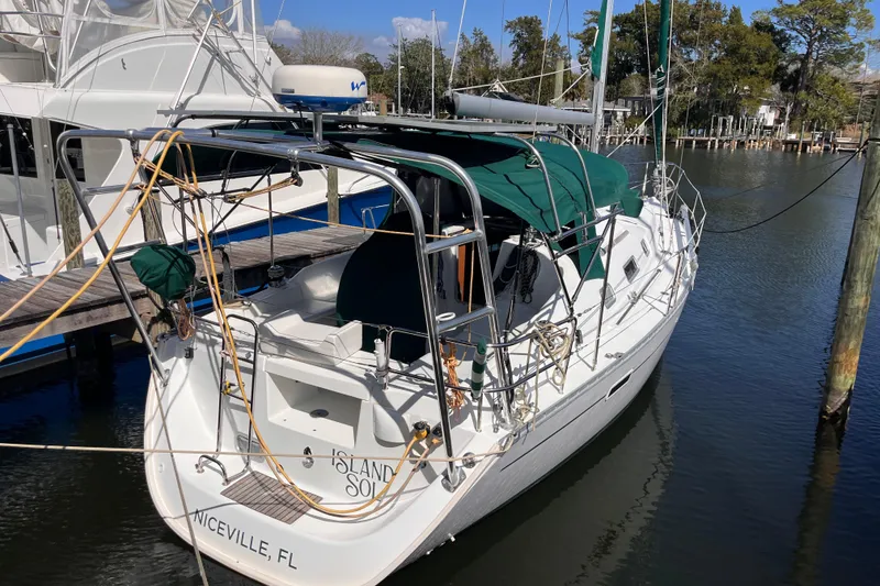 The Image of 2008 Beneteau Oceanis 343 sailboat docked in Niceville, Florida marina. - 1
