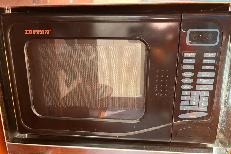 Slide: The Image of Tappan microwave oven inside a 2008 Beneteau Oceanis 343 yacht kitchen. - 29