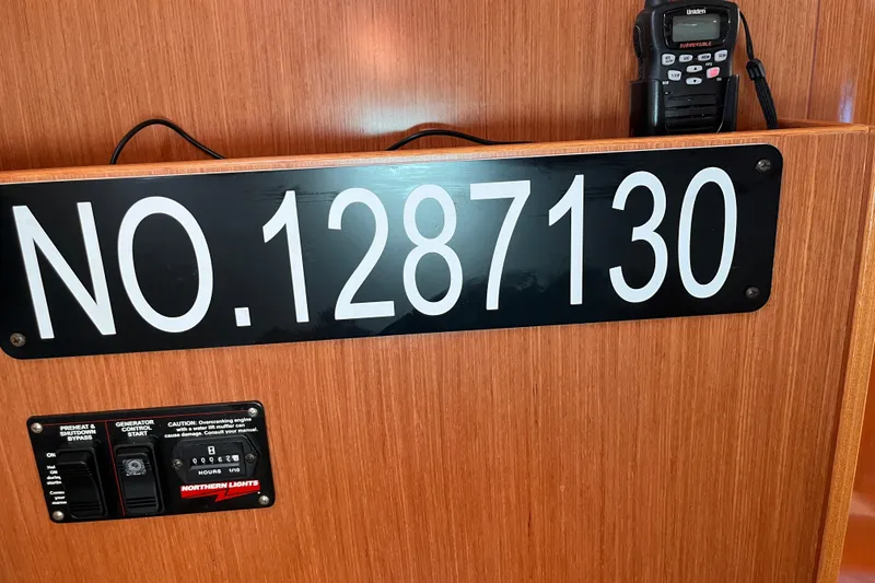 Slide: The Image of Interior of 2008 Beneteau Oceanis 343 with registration number 1287130 and control panel. - 37