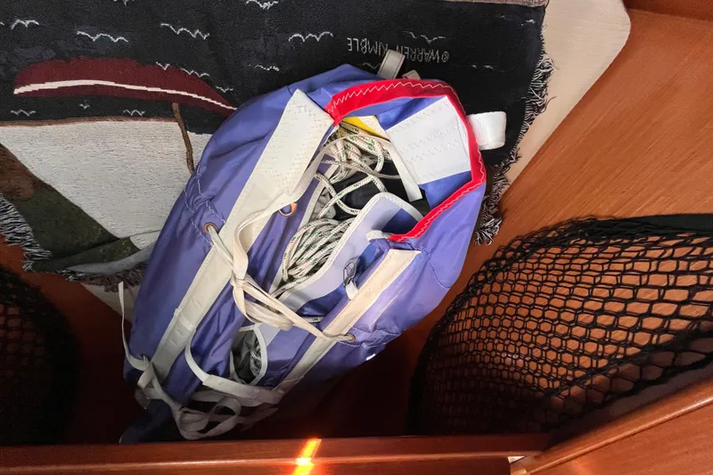 Slide: The Image of Sailing gear stored on a Beneteau Oceanis 343, 2008 model. - 50