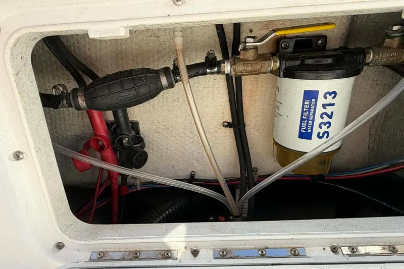 Slide: The Image of 2021 Blazer Bay 2420 boat fuel filter and water separator system. - 19