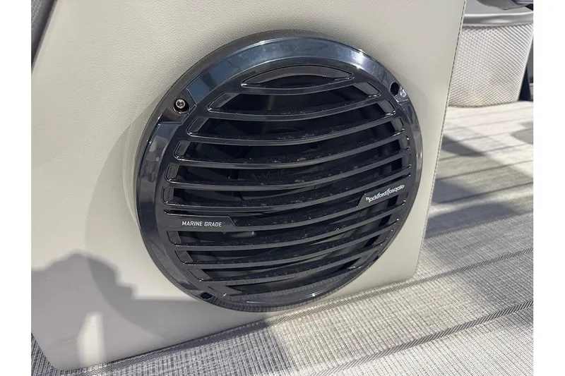 Slide: The Image of Marine-grade speaker on 2026 Bentley Pontoons Elite 223 Admiral boat. - 34