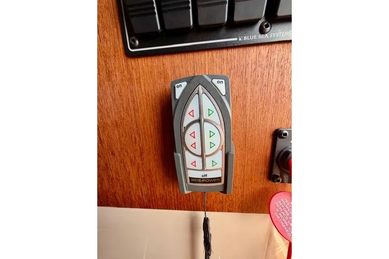 Slide: The Image of Control panel on 2012 Ranger Tugs R-29 boat with Side-Power system. - 21