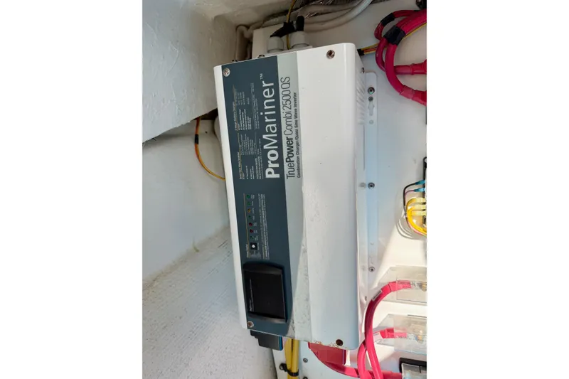Slide: The Image of ProMariner TruePower Combi 2500 QS inverter in 2012 Ranger Tugs R-29 boat. - 48