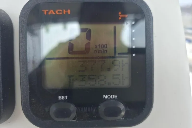Slide: The Image of Tachometer display on 2012 Sea Fox 226 Center Console boat showing engine RPM. - 16