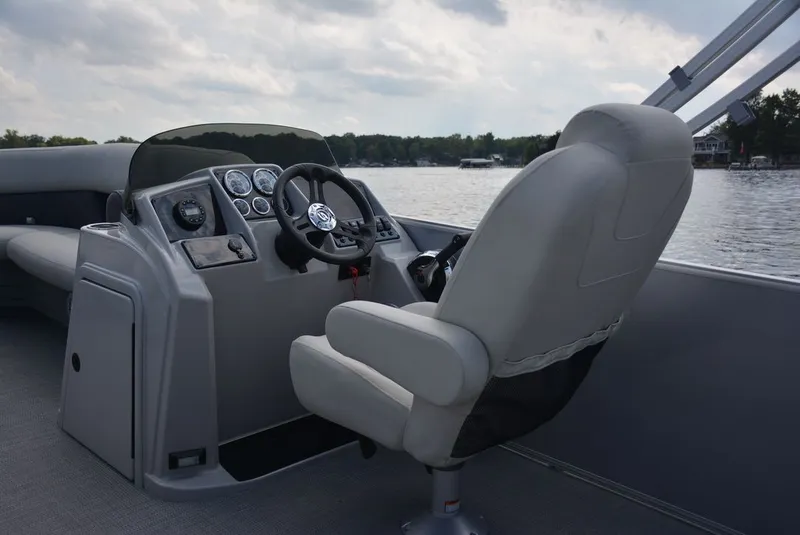 Slide: The Image of Interior view of Sylvan Mirage 8520 Party Fish 2026 boat. - 3